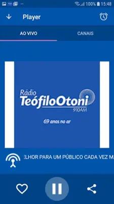 Rádio Teófilo Otoni 91.1 FM android App screenshot 2